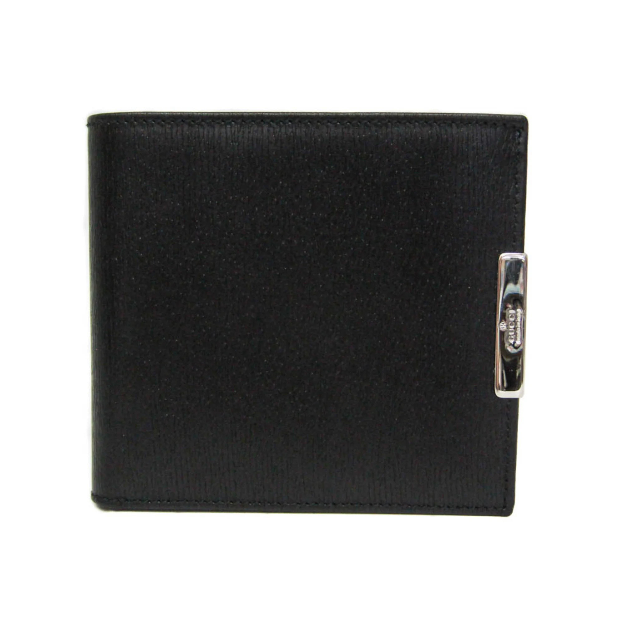 Gucci 034 0416 0857 Men,Women Leather Wallet (Bi-Fold) Black